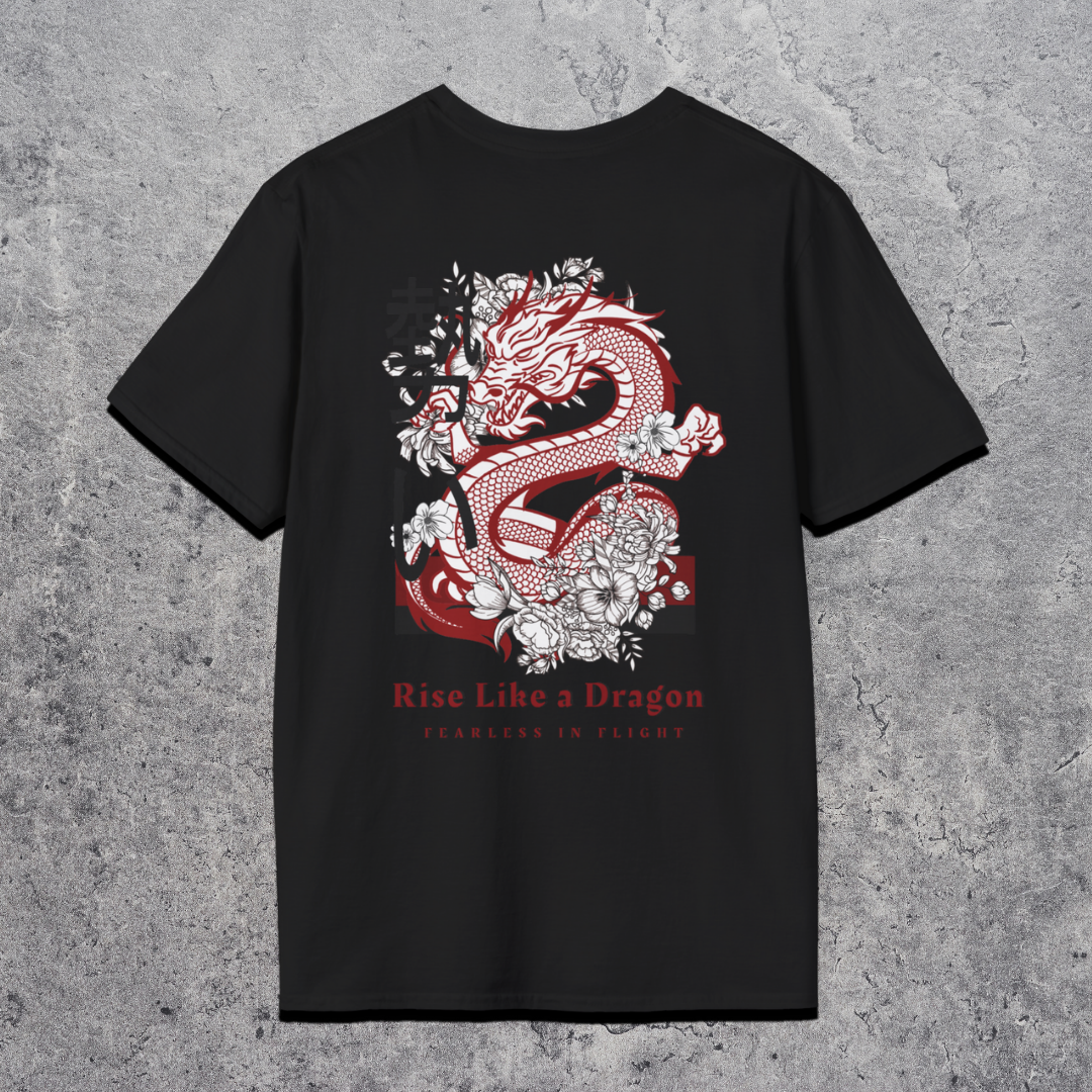 Rise Like A Dragon - Premium Gym T-Shirt