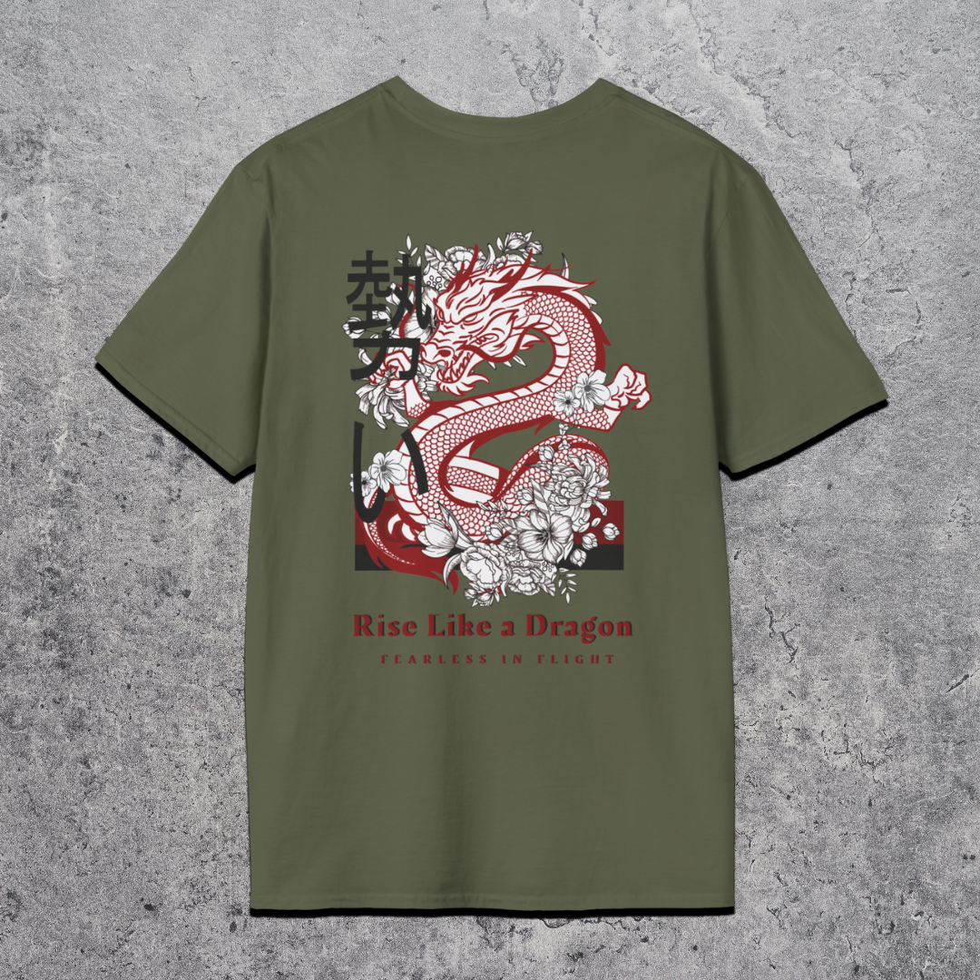Rise Like A Dragon - Premium Gym T-Shirt