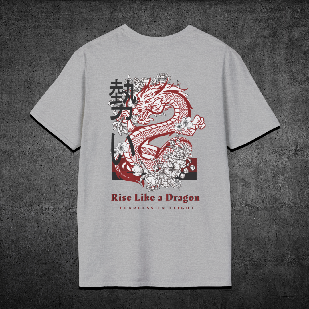 Rise Like A Dragon - Premium Gym T-Shirt