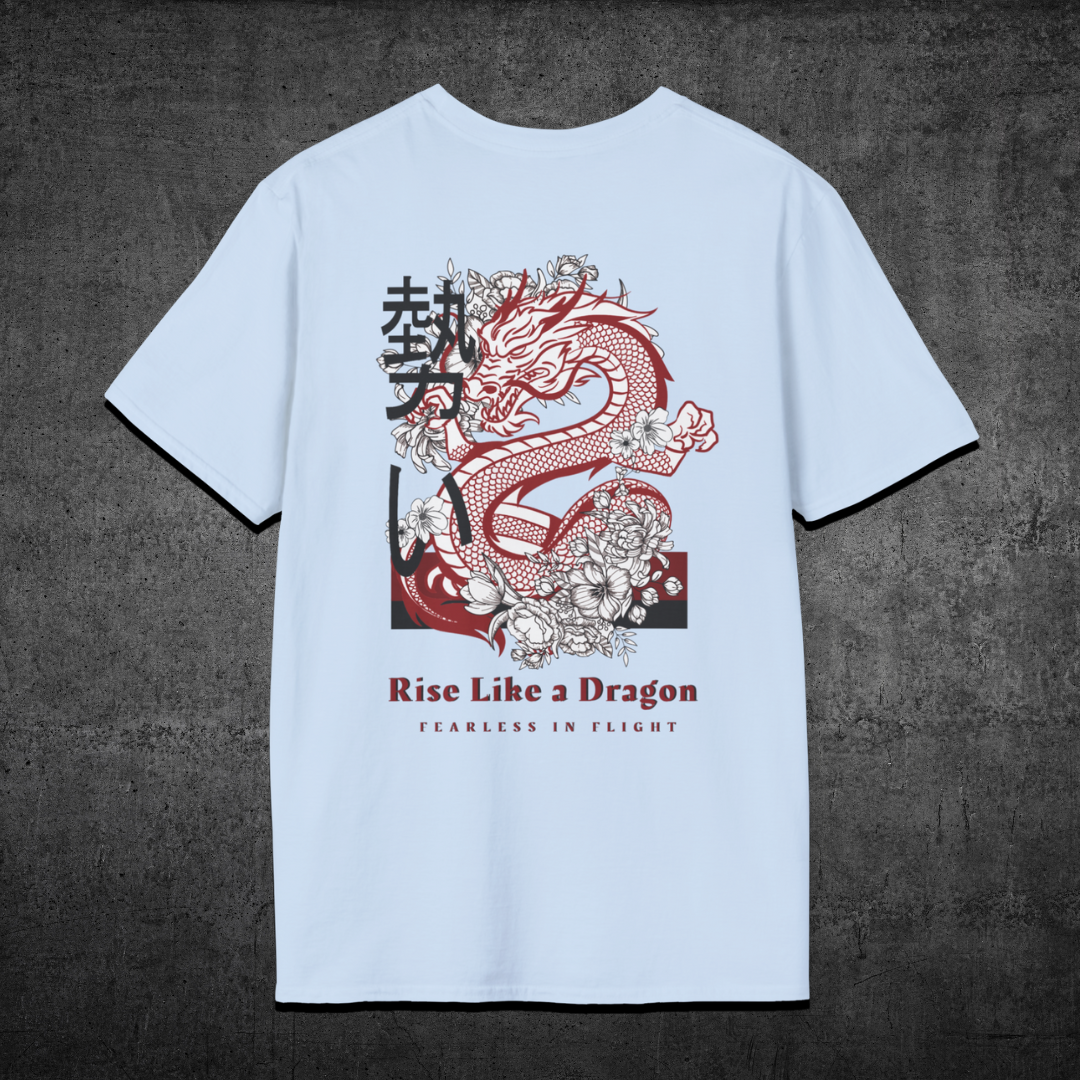 Rise Like A Dragon - Premium Gym T-Shirt
